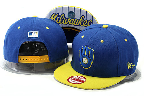 Milwaukee Brewers Blue Snapback Hat YS 0528
